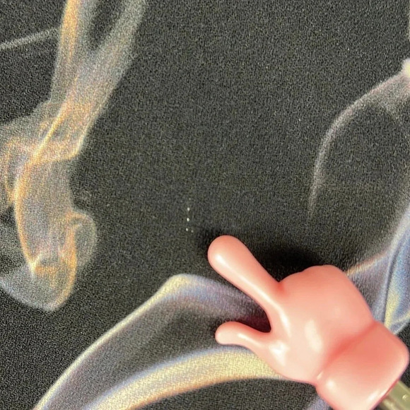 & OTHER STORIES Fumé Print Dress Elbow Length Sleeve V-Neck Black Size 4 - Picture 15 of 16